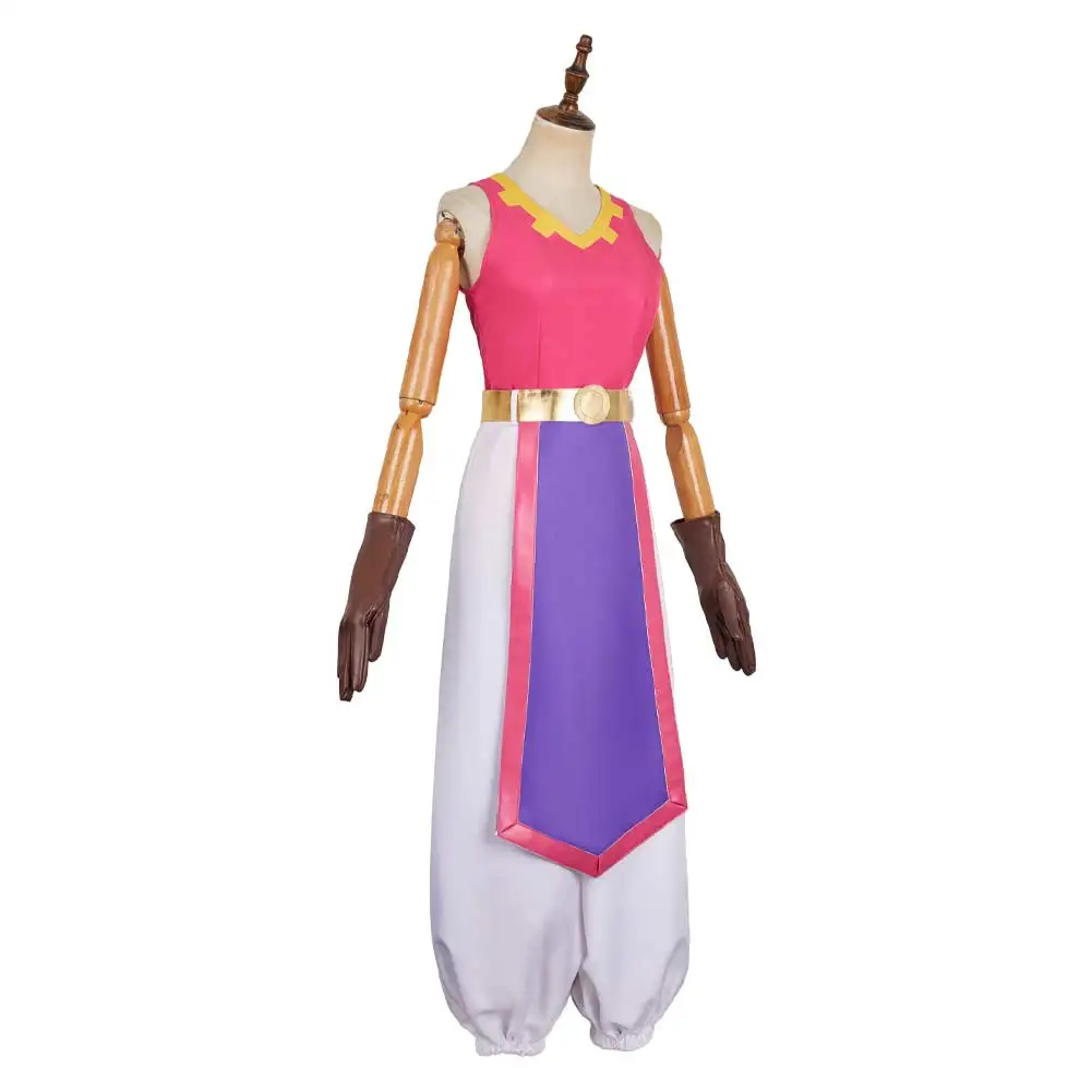 Adult Fantasia Princess Link Cosplay Costume Vest Pants Earrings Women Elf Dress Hat Outfits Halloween Carnival Party Suit