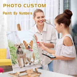 Vernice personalizzata con i numeri Dropshipping immagine fai da te pittura acrilica per numero foto da colorare su tela regalo per adulti decorazioni per la casa