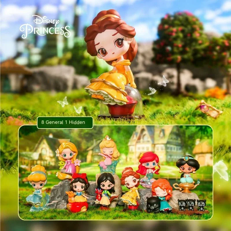 Genuine Disney Princess Series Mystery Box Fairy Tale Town surprise Blind Box Trend Toys Girl Birthday Gift Collection Figure