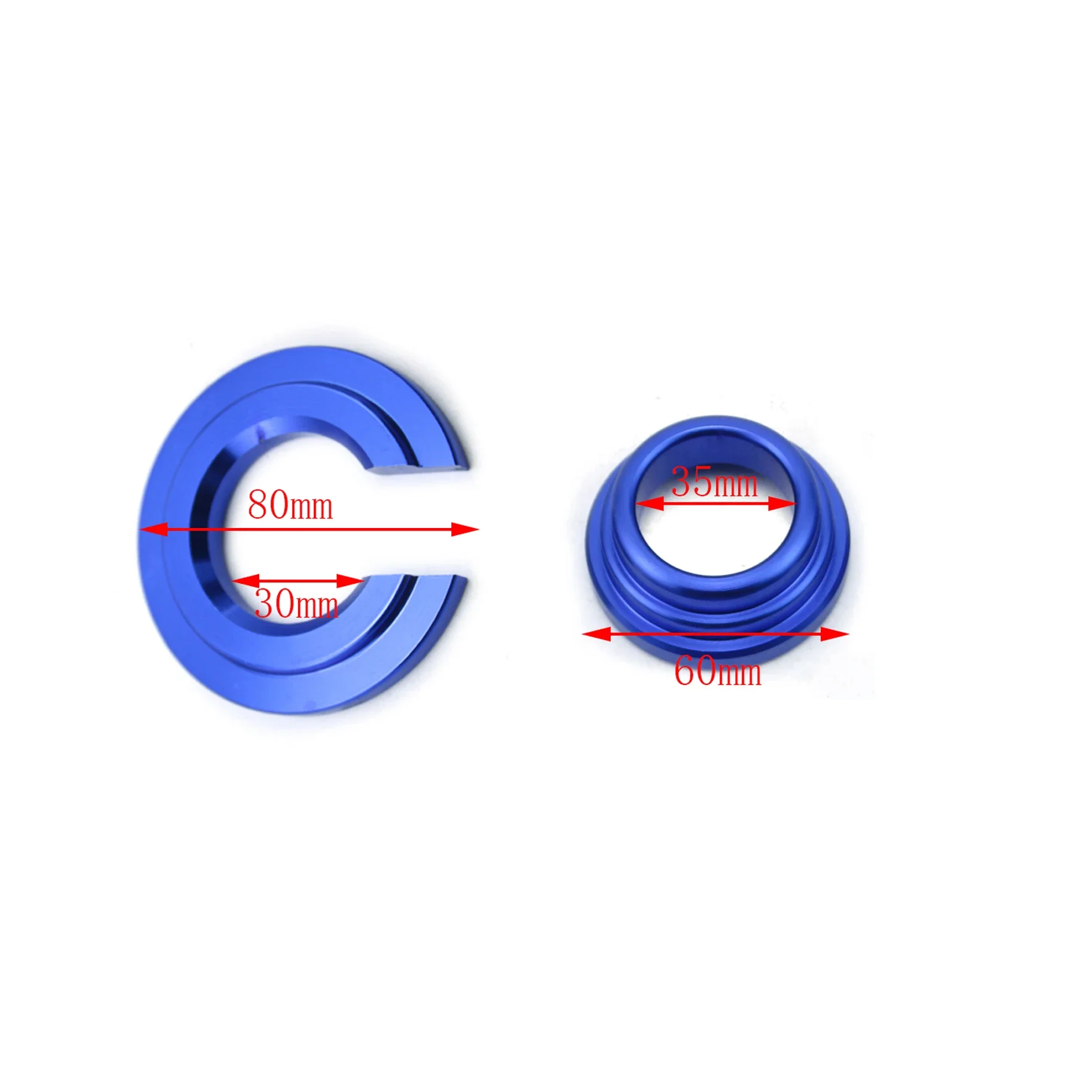 BUSHING COLLARS SET For Nissan S13/S14/Z32 Subframe Bushing Collars Red/Blue