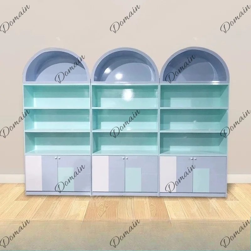 Maternal and infant store shelf display cabinet Children's clothing against the wall Milk powder diaper Zhongdao cabinet  store