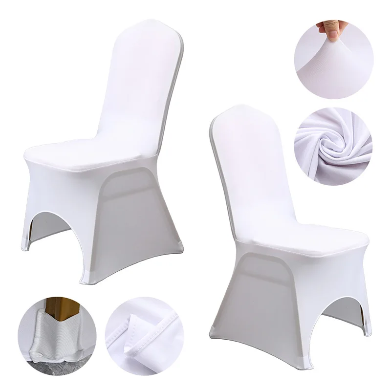 Spandex Chair Covers Stretch For Wedding Decoration Elastic Dining Room Banquet Hotel Birthday Party Cheap And Fine