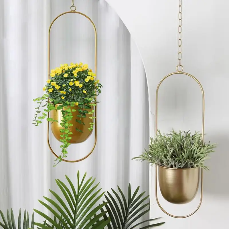 Потолочный горшок для растений, гидропонный горшок для растений, подвесной металлический хлорофитум, сочный горшок, декоративное украшение для дома, балкона