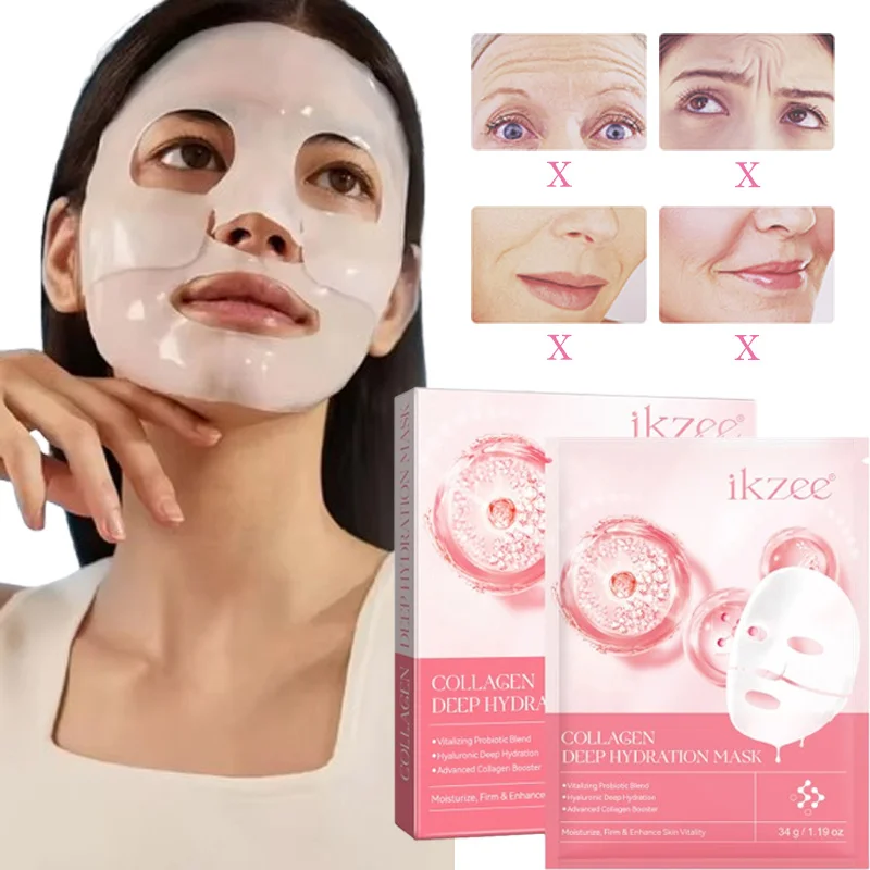 

Firming Fine Lines Bio-Collagen Face Mask Patch Anti-Aging Lifting Sagging Facial Skin Deep Nourishment Korea Face Care Products