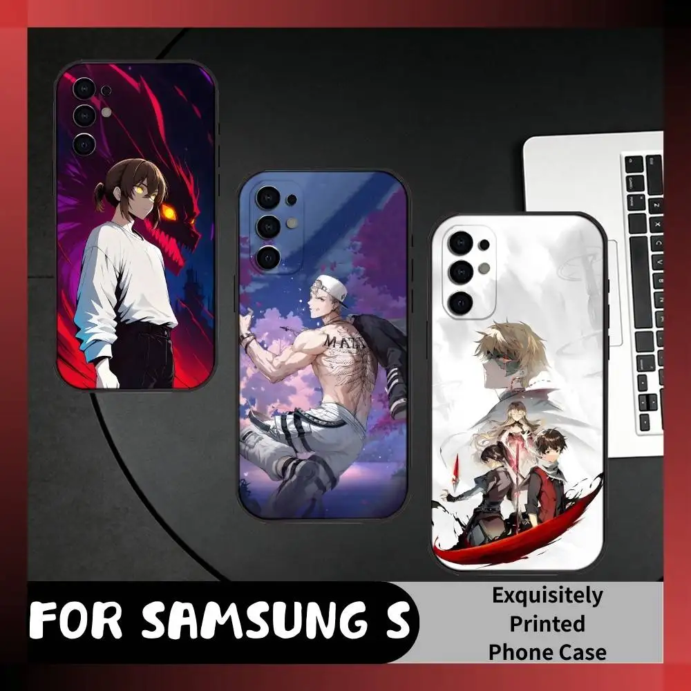 

T-Twenty-Fifth Anime TOG Phone Case For Samsung S25,S24,S21,S22,S23,S20,Ultra,S26,Plus,Fe,Note,5G Black Cover