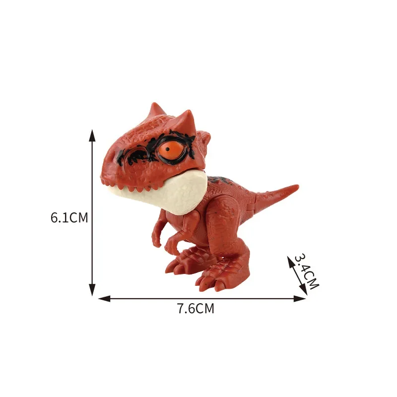 Jurassic Finger Dinosaurier Tyrannosaurus Modell Spielzeug für Kinder Finger Beißen Dinosaurier Bewegliche Gelenke Dinosaurier Spielzeug für Jungen Geschenk – Detail 11