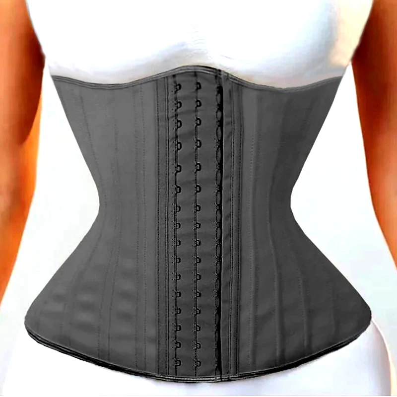 

Latex Shapewear Long Torso 25 Steel Bones Firm Rubber Waist Trainer Fajas Colombian Girdles Body Shaper Belt Waist Strap Trimmer