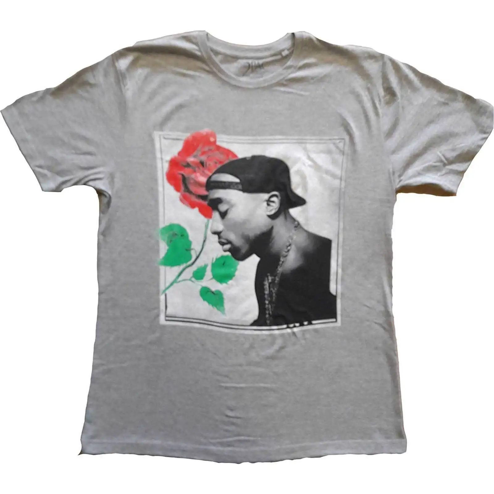 Tupac T Shirt Rose Official New