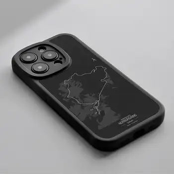 Pouzdro z jehněčí kůže s motivem závodního okruhu Formule 1 v Monaku pro iPhone 15 Pro Max 14 Plus 11 13 Pro 12 X Xr Xs 7 8 Puls SE 12 nejlepší prodej Kryt Formule 1 pro iPhone X - №4