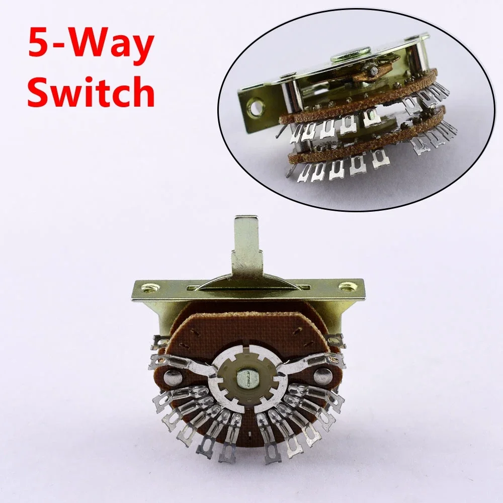 1 Piece  Oak Grigsby 4-Pole Double Wafer 5-Way Super Switch For Electric Guitar - Made in Korea