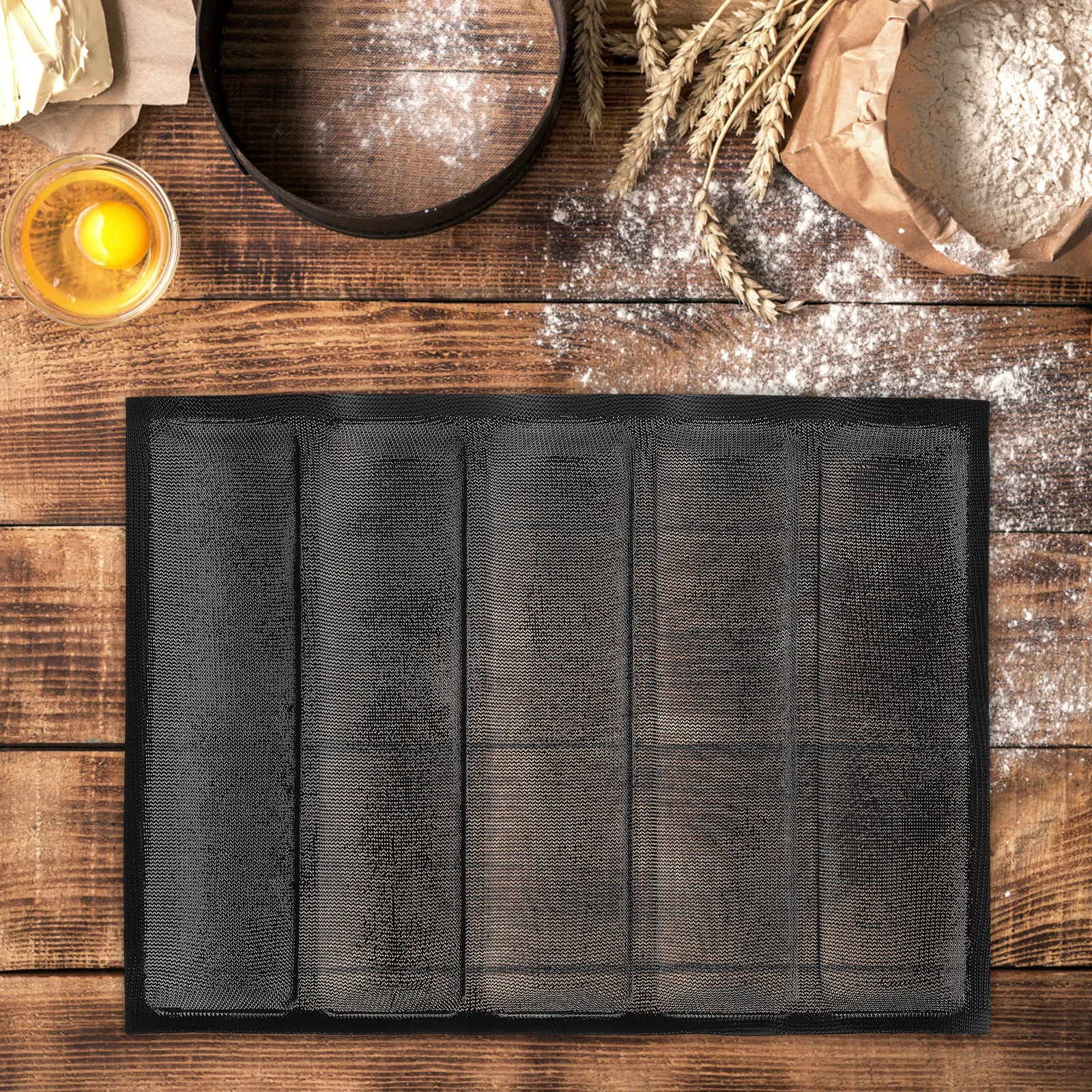 

Silicone Bread Mold 12 Inch Black Loaf Pan Non Stick Bakeware French Bread Baking Kitchen Tool Creative Mold