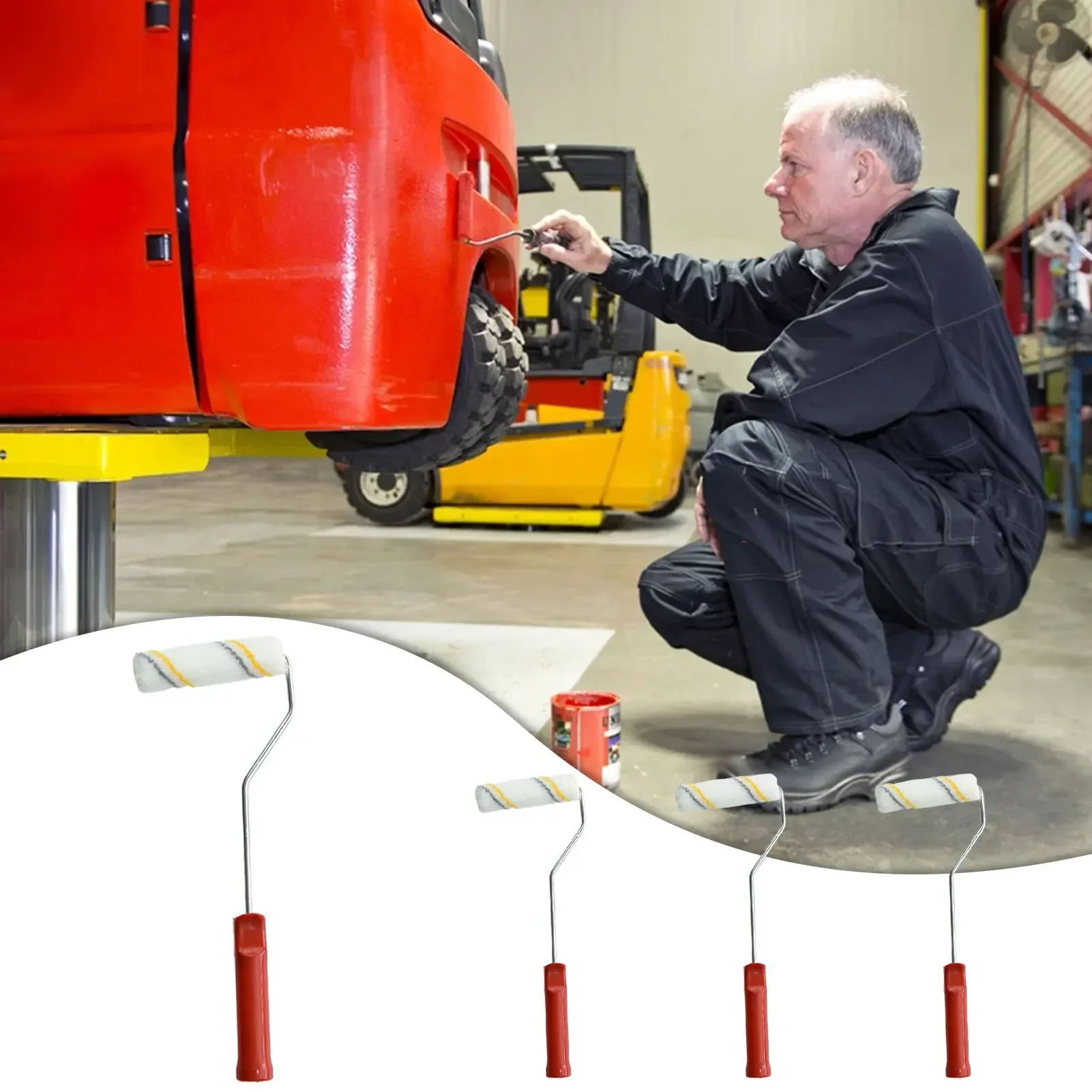 Rouleau à peinture professionnel, brosse, coupe propre, manchons de rouleau, remplacement, bordure, outil pour la maison, mur, plafonds, 10 pièces