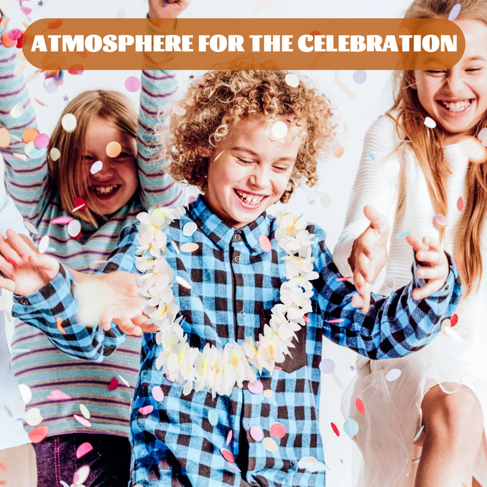 

4Pcs Hawaiian Garland Artificial Flower Headband Necklace Bracelet Set Tropical Beach Party Summer Luau Festival Accessory