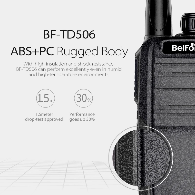 Yunyi Belfone Walkie Talkie, DMO Pseudo Trunk, VHF UHF, BF-TD506