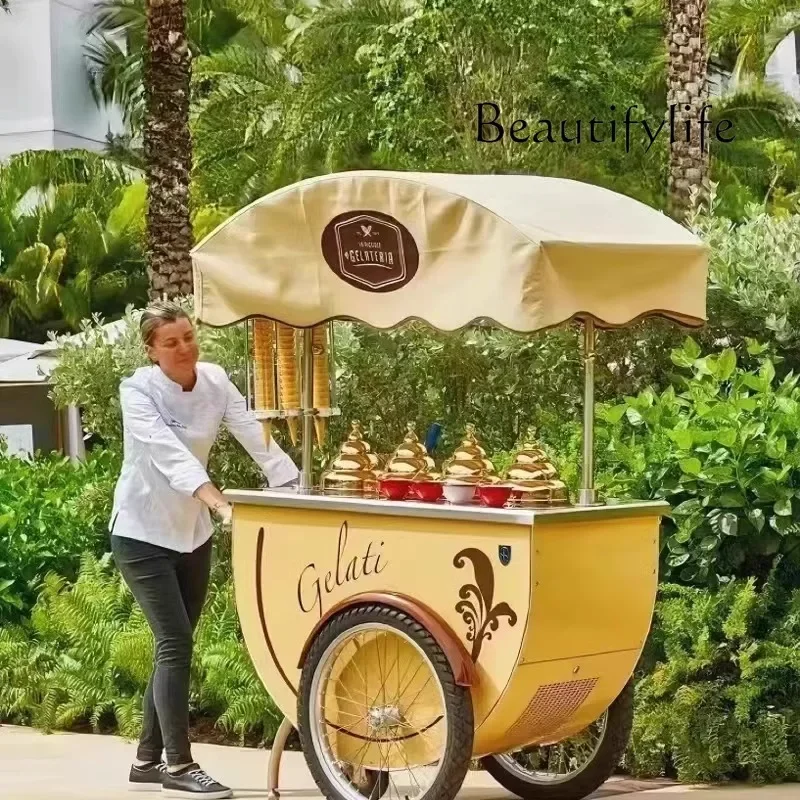 

BJ Ice Cream Mobile Truck, Stall Car, Shopping Mall Store, Commercial Activity, Promotional Car Display Decoration
