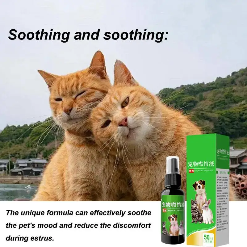 Pet Forbidden Spray Pet Spray For Emotional Control 50ml Natural Pet Behavior Corrector Spray Safe Sedative Stress Relief