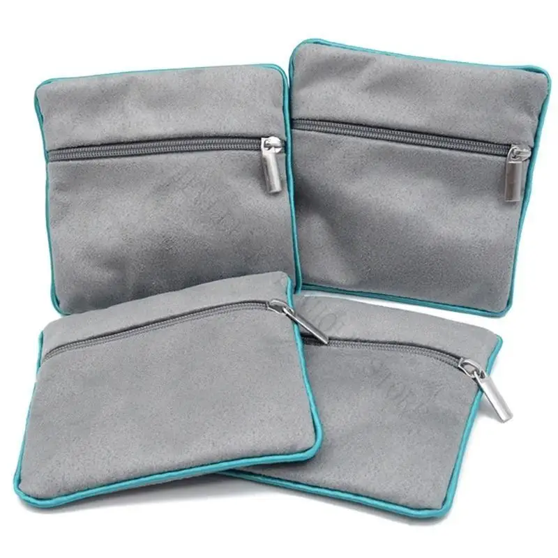 R7UF Fashionable Zippered Keepsakes Storage Bag Accessory for Elegant Storage Solution of Jewelry and Small Treasure