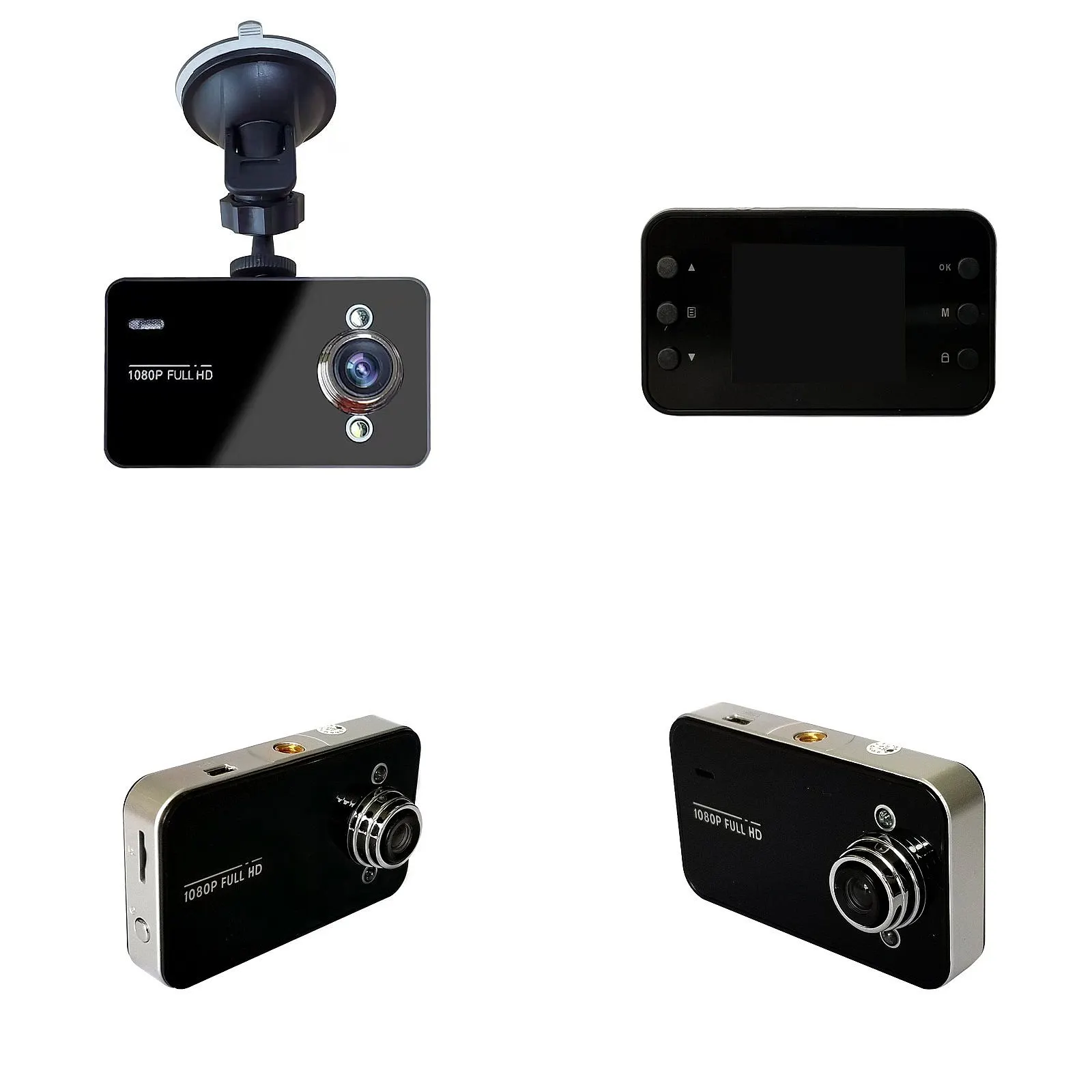 K6000 1080P Dash Cam Car Night Vision Recorder with LED Light Vehicle Monitor