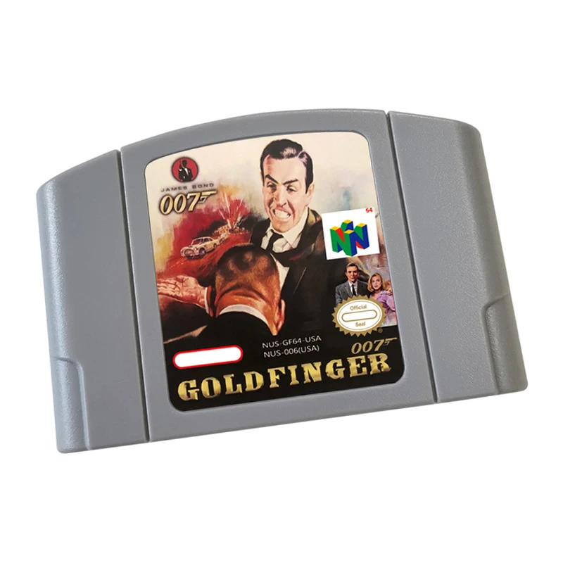 Goldfinger H Video Game Cartridge Card - Compatible model N64 – English - US Version