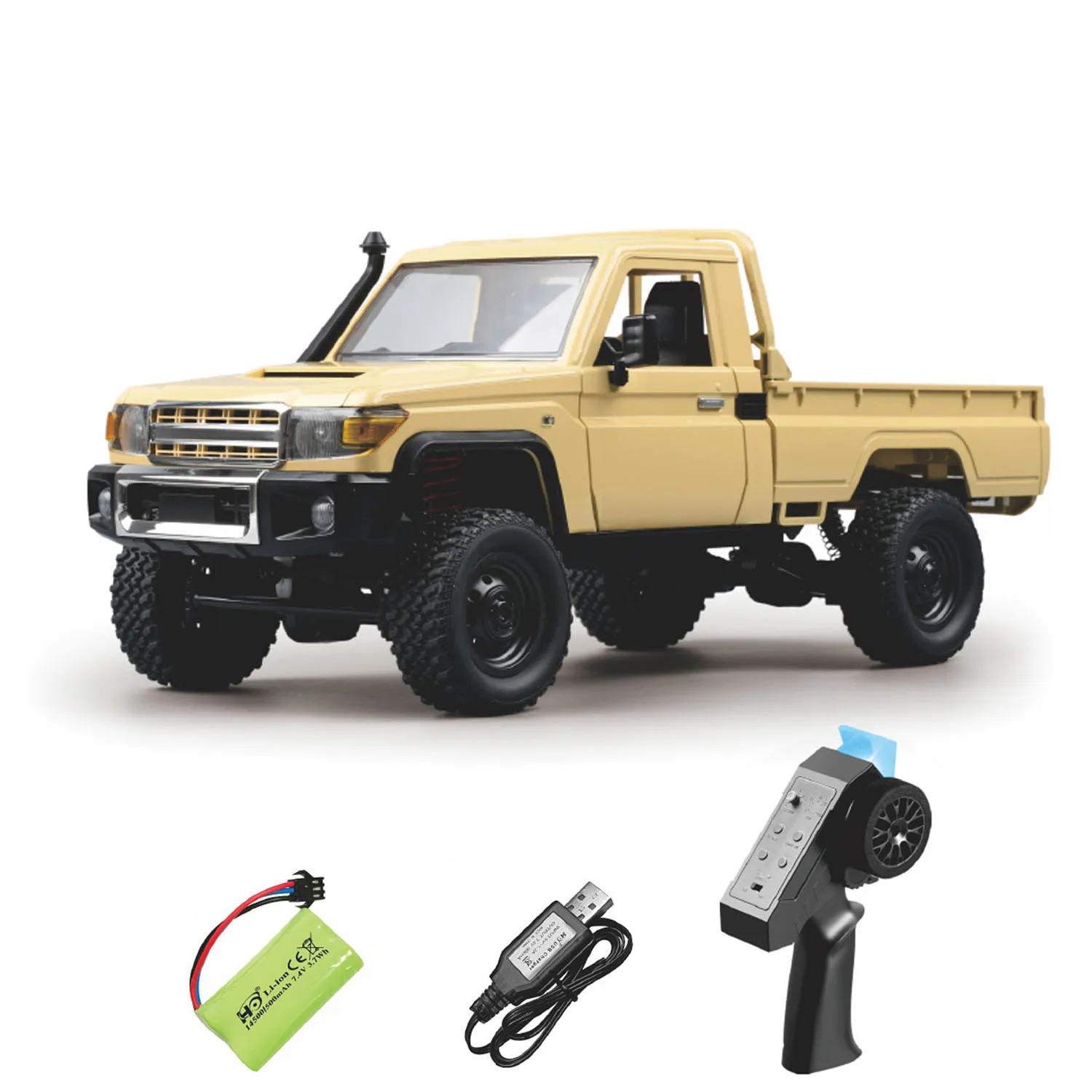 JJRC MN-82 1/12 Позашляховик с дистанционным управлением 4x4 Электромобиль 1,6 дюйма Открываемая задняя панель с зазором RC Модель гусеничного автомобиля