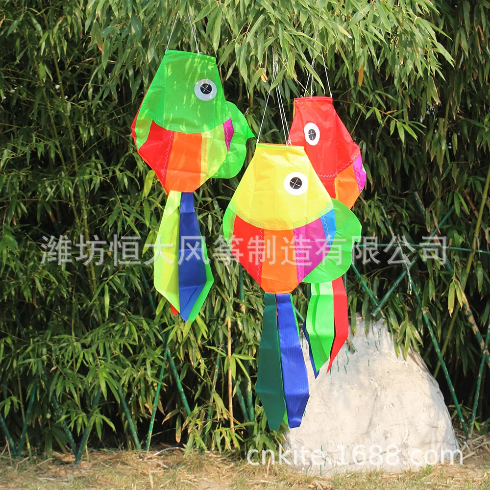 Weifang-accesorios para cometas, perchas, tiras de arcoíris, pelusa de pescado de retales, cometa