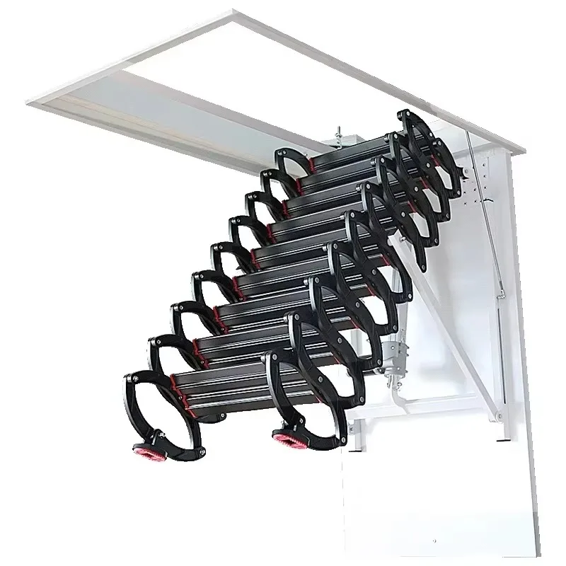 loft electric retractable stairs fully automatic invisible home use lifting folding contracting customizable