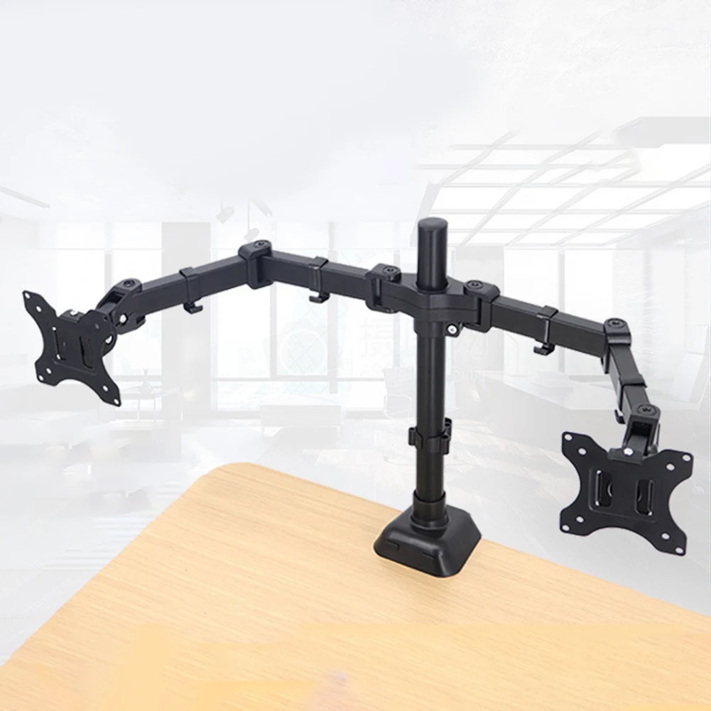 

Single/Dual Monitor Desk Mount Holds Up To 19.84 Lbs Adjustable Height and Angle for 17 To 32 Inch Computer Screens