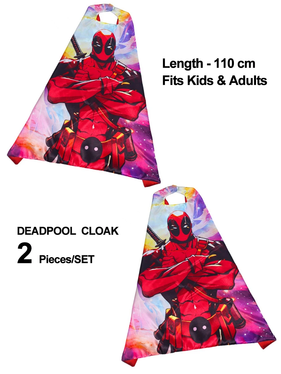 Setelan Cosplay MARVEL DEADPOOL kostum Anak Dewasa Bodysuit Jumpsuit fleksibel dengan Aksesori koleksi penggemar Ryan Reynolds