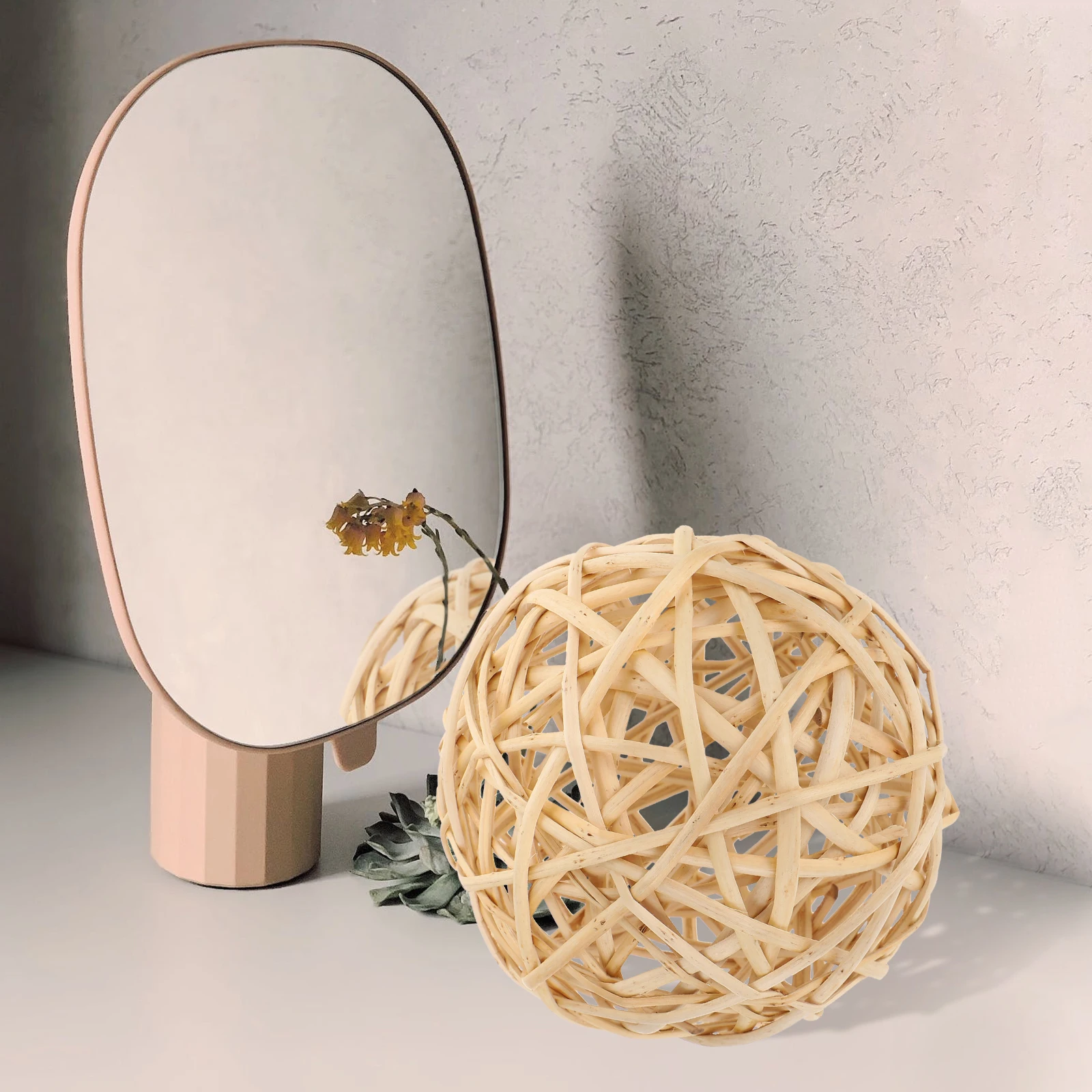 

1pc Rattan Woven Balls 15cm Home Decorative Hanging Ornaments Unique Party Layout Decor Scene Accessories Rattan Ball