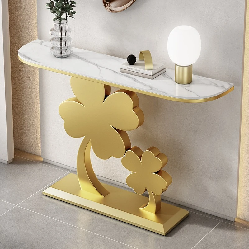 living room against the wall console table rock slab narrow light luxury entrance console table modern couchtisch home furniture