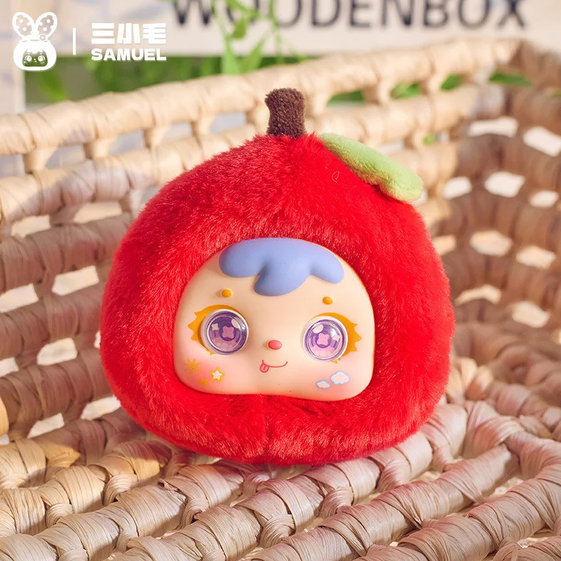 Samuel Enough Tempting Plush Blind Box Series Random Expression Fruit Doll Pendant Decoration Ornament Mystery Box Surprise Gift