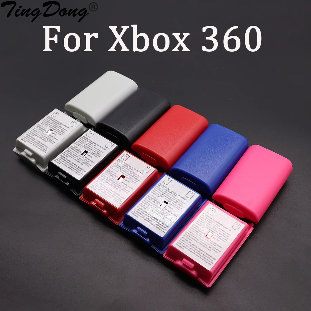 5/10PCS Back Battery Cover Cases Holder Pack Part Shell Case For XBOX 360 Wireless Controller joypad joystick replacement parts