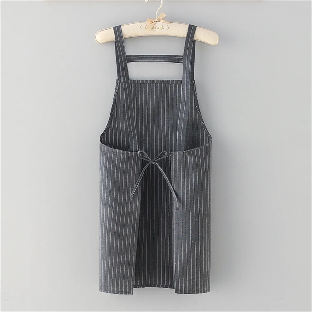 1 PC New Fashion Canvas Kitchen Aprons For Woman Men Chef Work Apron For Grill Restaurant Bar Shop Cafes Beauty Studios Uniform