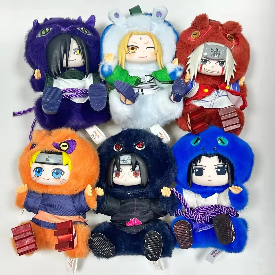 

Hot EAKI Naruto Vinyl Plush Blind Box Shippuden Party V2 Series Stuffed Plush Figure Bag Pendant Ornament Doll Toy Birthday Gift