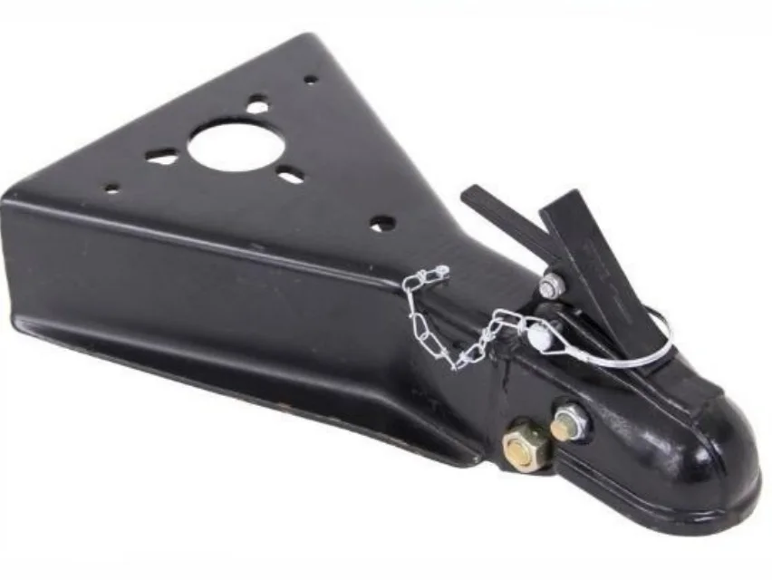 15000lb A-Frame Trailer Coupler W/Round Jack Black 2-5/16