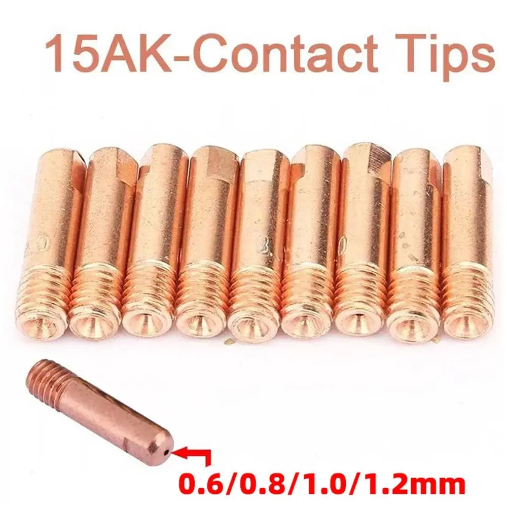

Набор из 14 шт. токопроводящих сопел MB15AK MIG 0.6/0.8/0.9/1.0/1.2 мм, соединительные стержни, токопроводящие наконечники, защитные колпачки