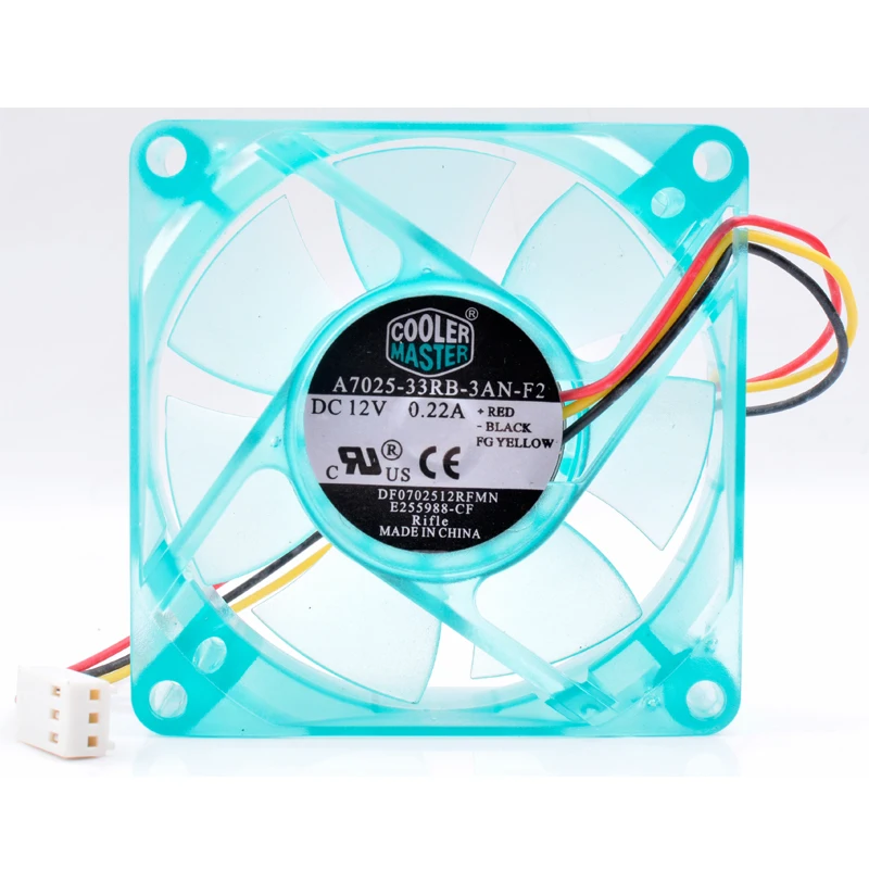 

Brand new original DF0702512RFMN 7cm 7025 70mm fan DC12V 0.22A 3 lines Speed detection CPU cooling fan