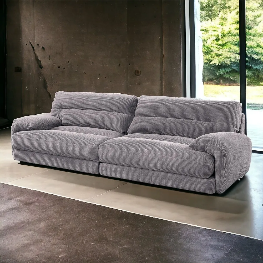

Cadenza Gray Corduroy Loveseat