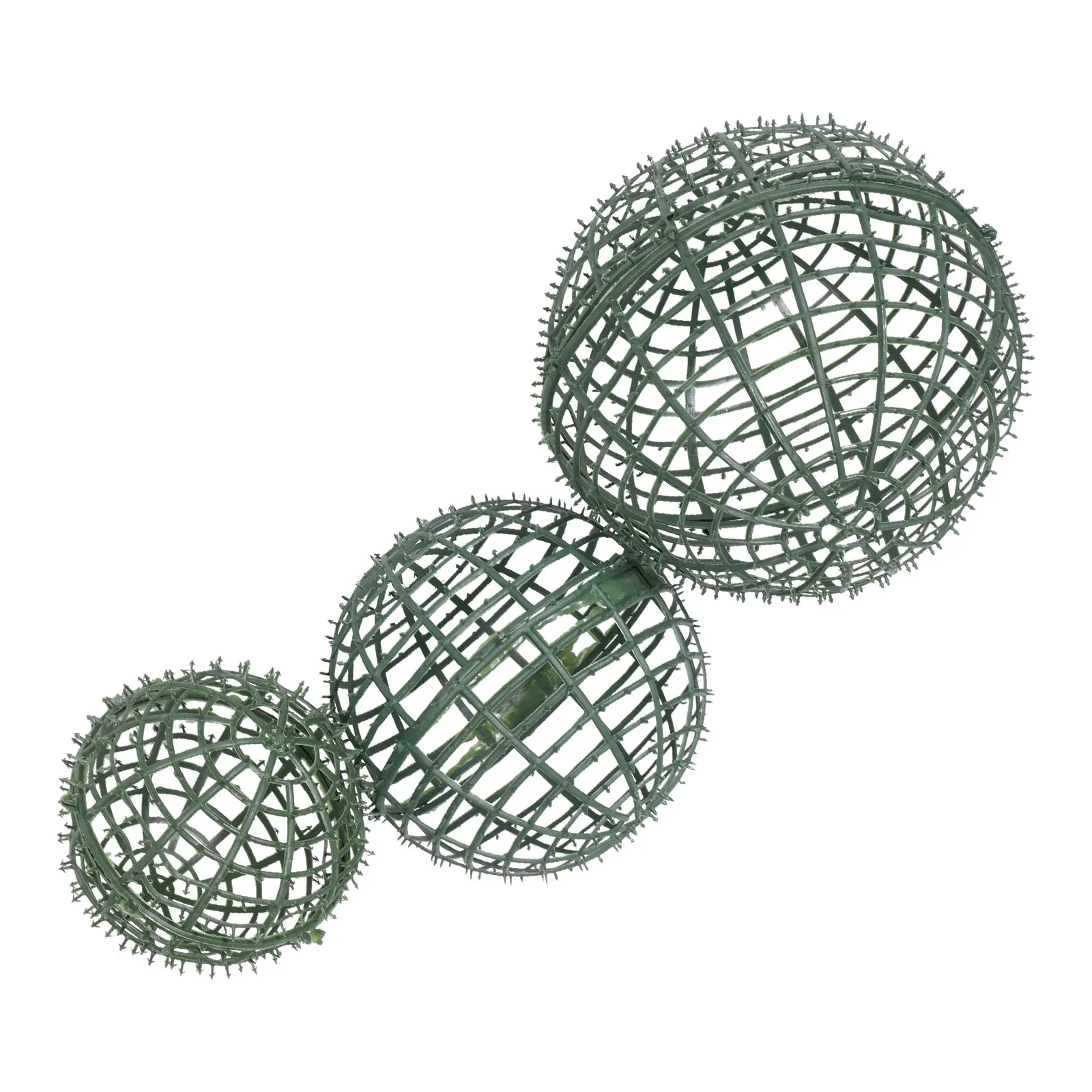 

3Pcs Topiary Ball Cage Plastic Flower Arrangement Frame for Wedding DIY Event Decorative Floral Ball Holder Celebration