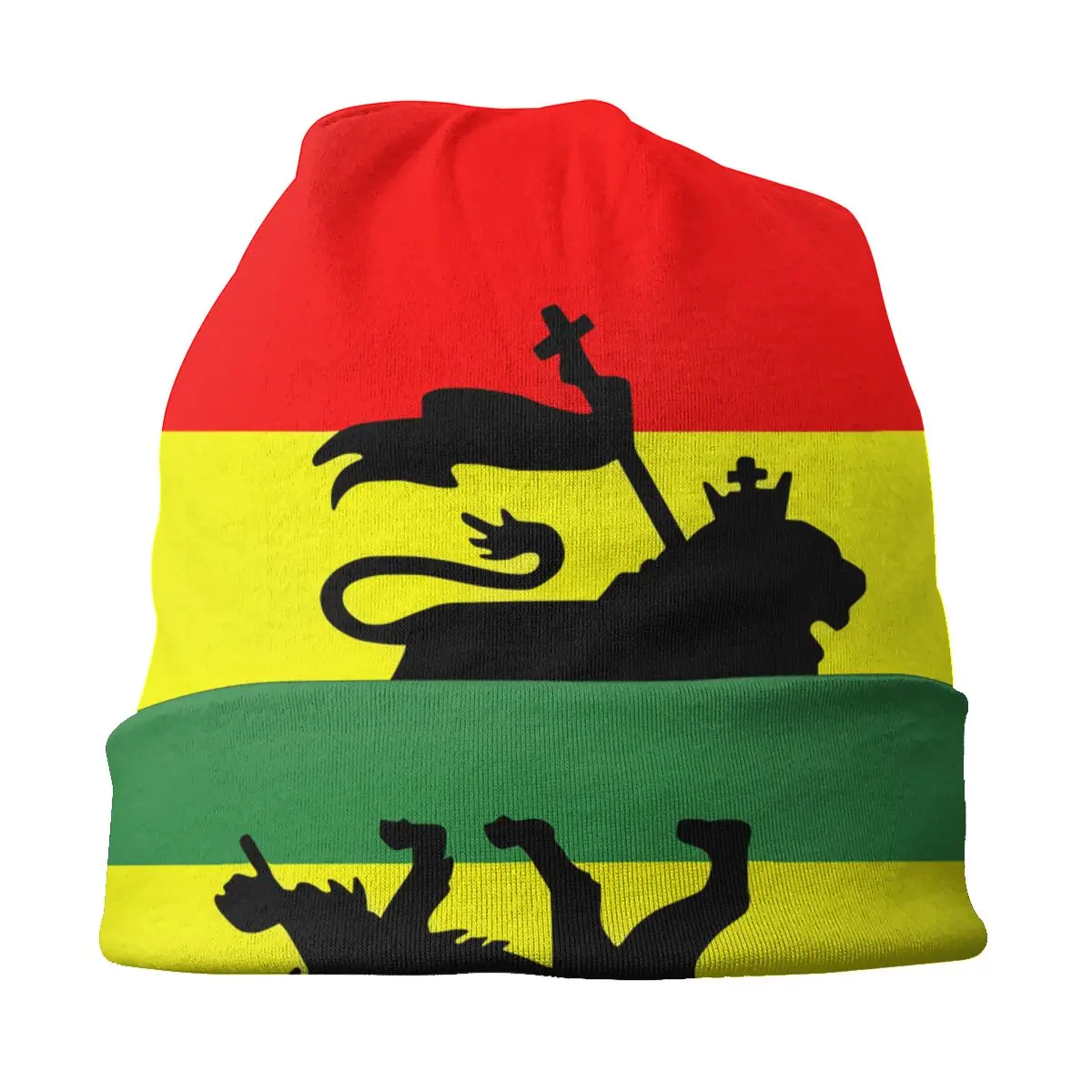 Rastafarian Rasta Lion Of Judah Autumn Female Thin Beanies Cycling Bonnet Hats