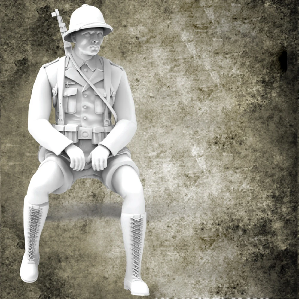 1/35  soldier D.A.K. Rider #1, Resin Model figure soldier, Military themes, Unassembled and unpainted kit