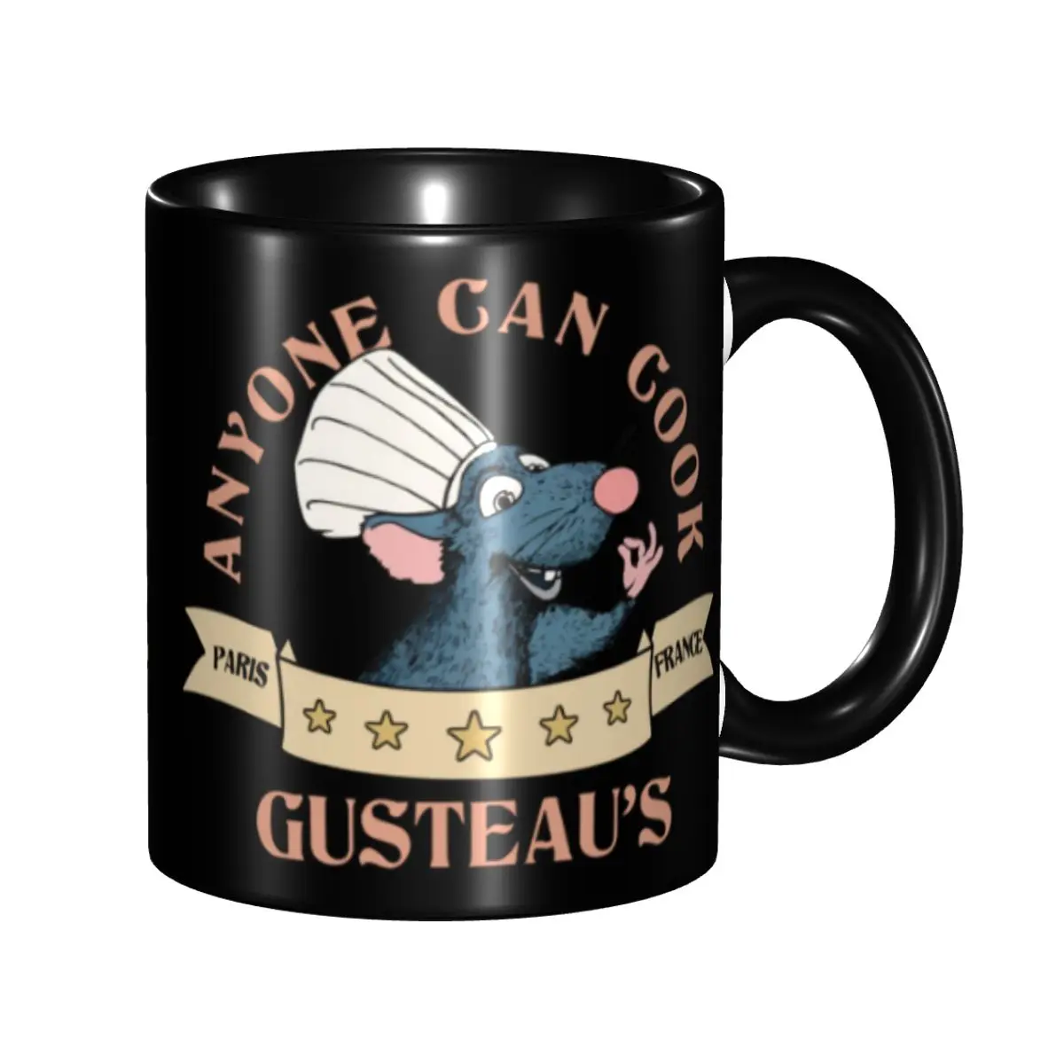 

Ratatouille Remy Cartoon Movie Coffee Mug DIY Personalized Ceramic Tea Milk Mug