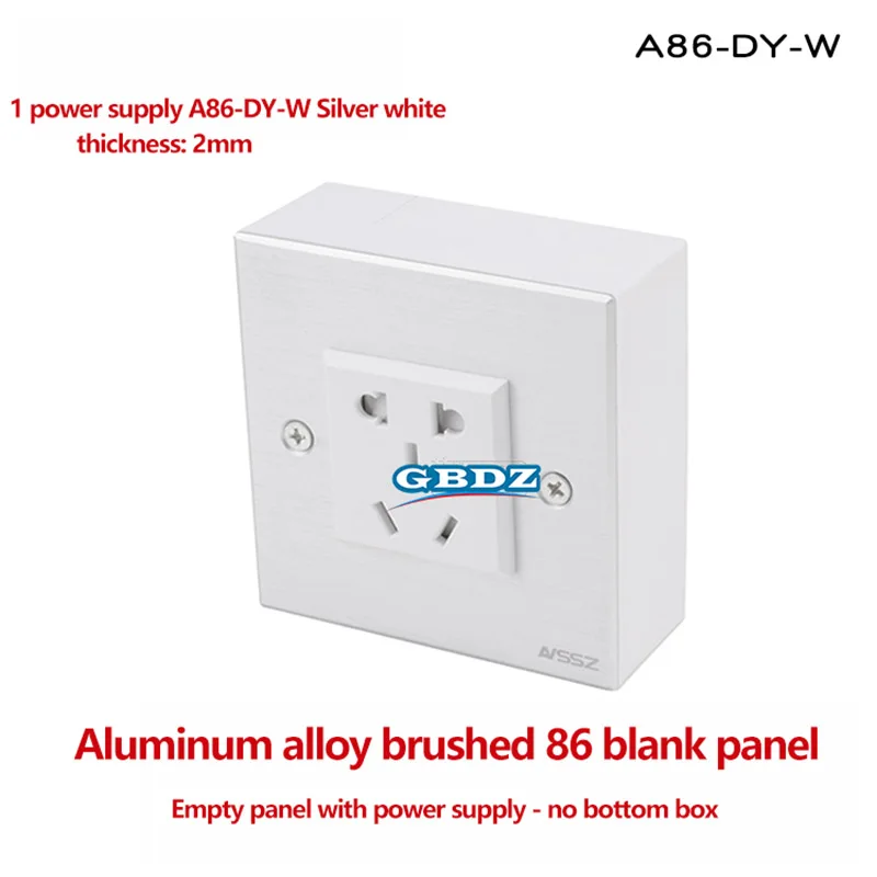 

AC 10A 220v 86-type panel power socket national standard one-position 2/3 hole TV wall and floor plug-in module Power Socket