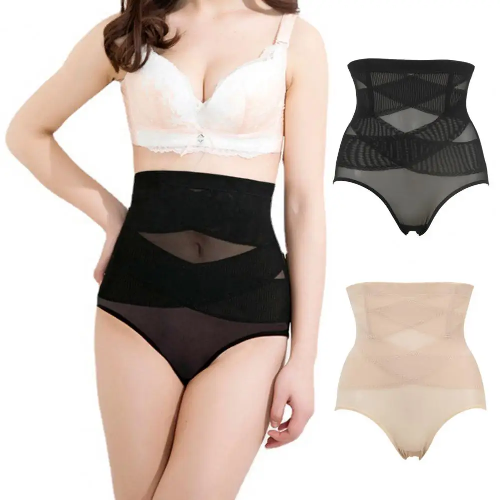 

Cross Compression Abs Shaping Pants Women High Waist Panties Slimming Body Shaper Shapewear Knickers Tummy Control Corset Girdle