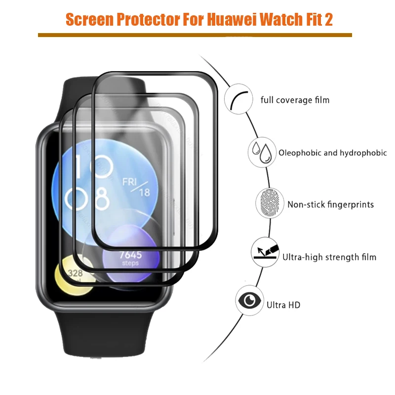 For Huawei watch Fit2 Screen Protector 3D PMMA Curved Edge HD Full Coverage Film