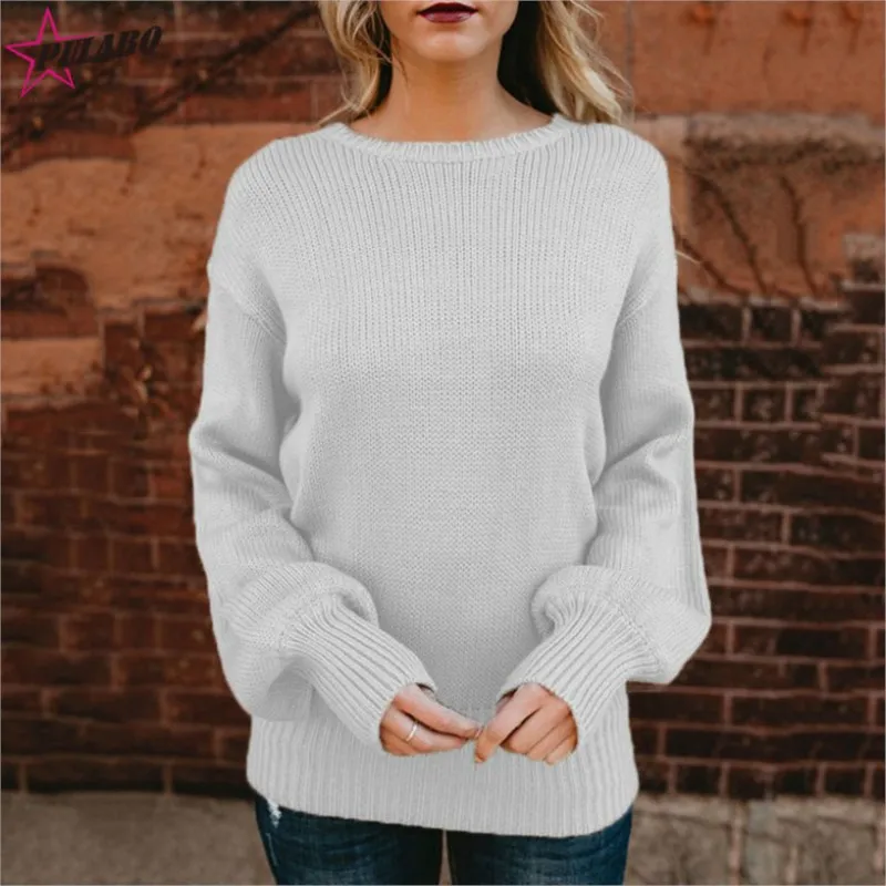 SUSOLA Lady SpringFall Trend Women Sweaters New Sexy Open-back Cut Out Sweater Bow Spot Sweater Women Pullover And Jumpers Oneck