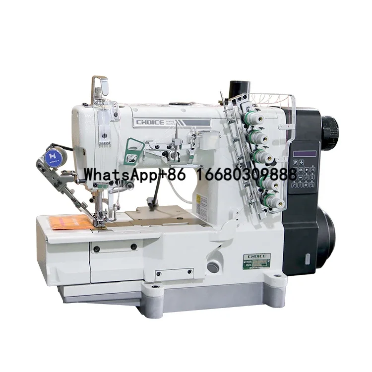 Industrial Sewing Machine High Speed Interlock Sewing Machine Auto Trimmer Function for Sweater Tshirts