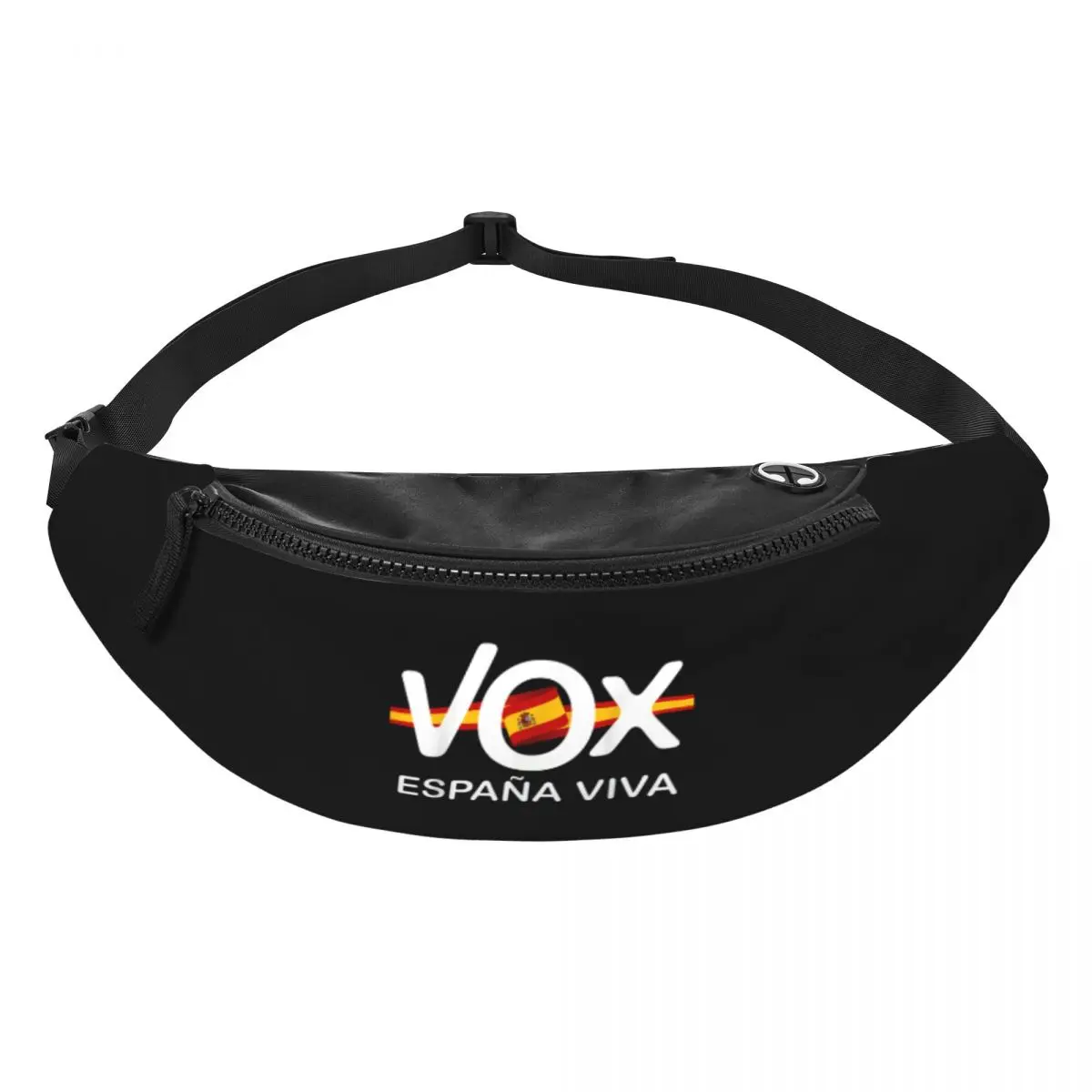 Riñonera con bandera de España Viva Vox para hombre y mujer, bolso de cintura cruzado personalizado, bolsa de dinero para teléfono, ciclismo y Camping