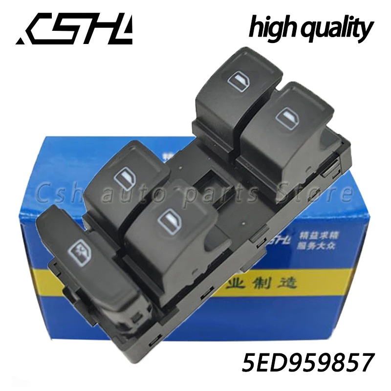 5E0959857 Car Electric Power Window Switch Control Button Front Left For SKODA OCTAVIA 2014-2018 5ED959857 5ED959857A