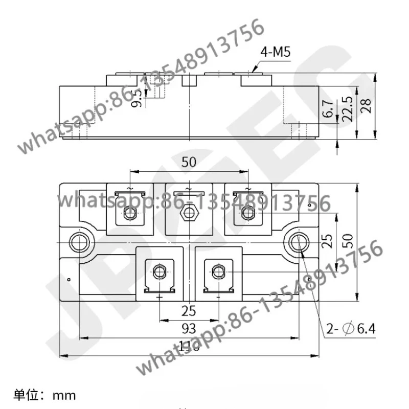 A3000V 3500V 4000V 4500V High Voltage Rectifier Bridge Module Factory Direct Sales